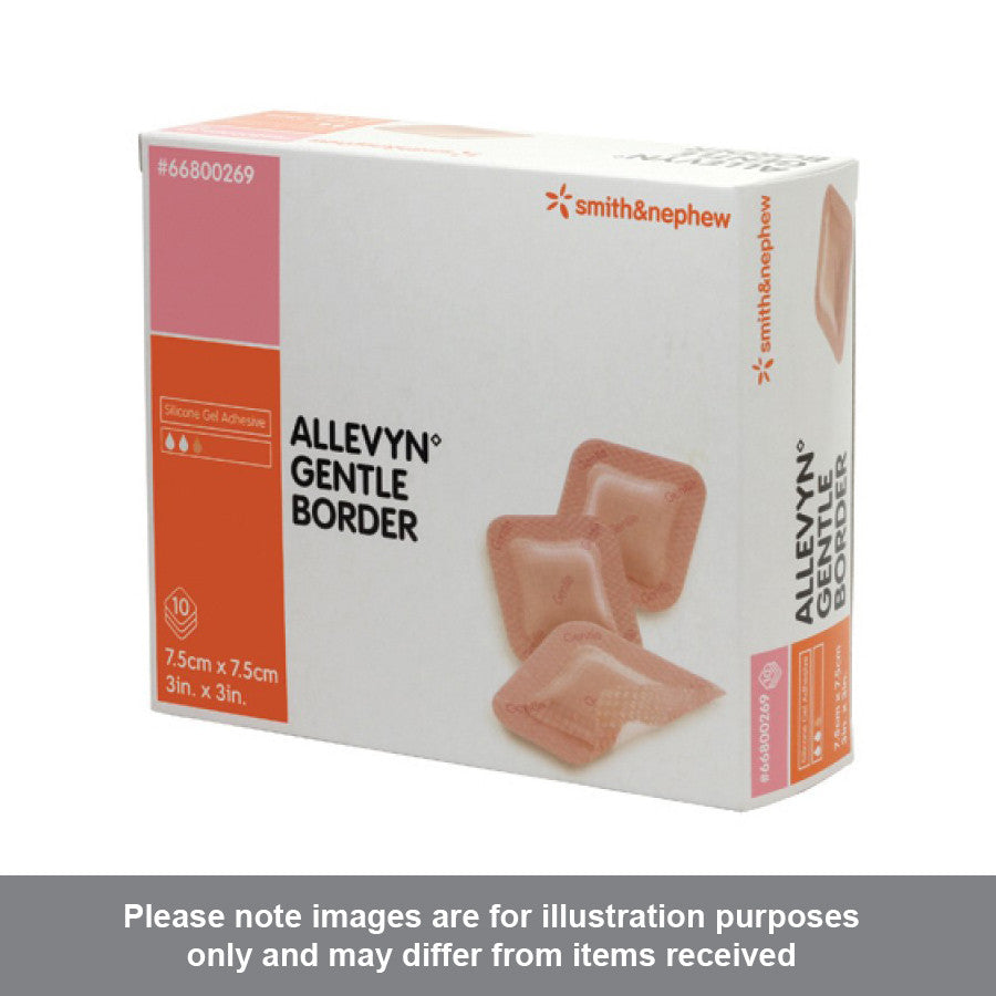  Silicone Adhesive Foam Dressing with Gentle Border 4
