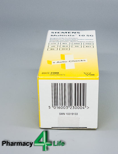 Siemens Multistix 10 SG Urine Reagent Test Strips (x100)