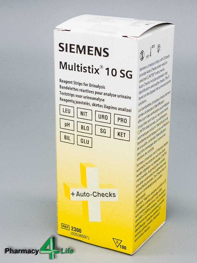 Siemens Multistix 10 SG Urine Reagent Test Strips (x100) Pharmacy4Life