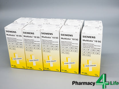 Siemens Multistix 10 SG Urine Reagent Test Strips (x100)