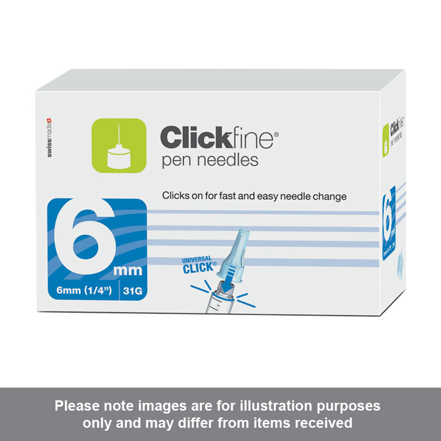 MyLife Clickfine Penfine Needles 6mm 31g - Pharmacy4Life